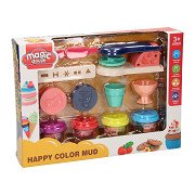 Kleiset met IJsjes en Gebak - 4 Kleipotjes