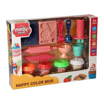 Dessertset aus Ton – 4 Tontöpfe