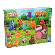 Clay set Animal World - 6 Clay pots