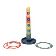 Stacking Tower and Ring Throwing Game 2in1