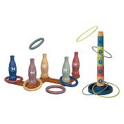 Ring Toss Game and Stacking Tower 2in1