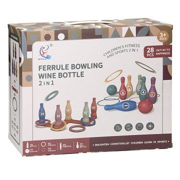 Ring toss & bowling game 2 in 1