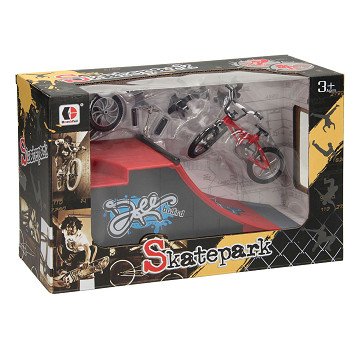 Finger Stunt Bike Set with Ramp