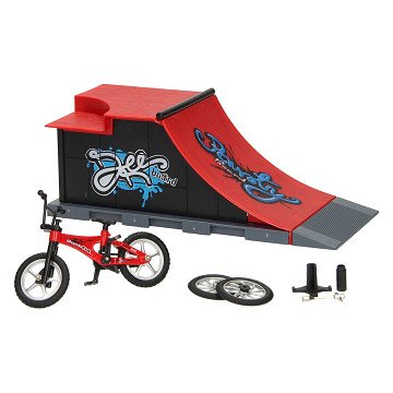 Finger Stunt Bike Set with Ramp