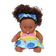 Baby doll Curls with Dress, 22cm