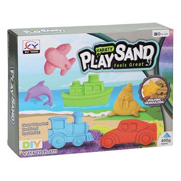 Play sand Vehicles and Dolphin, 400gr