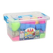 Spielen Sie Sandburg in der Aufbewahrungsbox