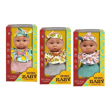 Baby doll in gift box