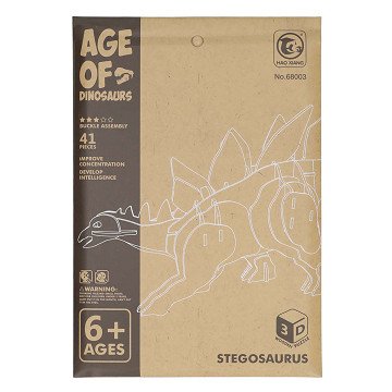 Holzbausatz Dino 3D Stegosaurus
