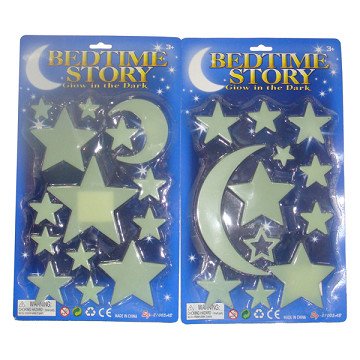 Glow in the Dark Set Moon and Stars