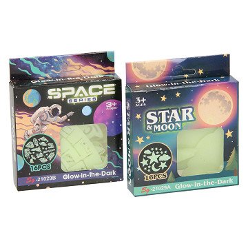 Glow in the Dark Set Space, 16-tlg.