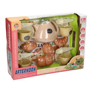 Tablett-Spiellebensmittel-Frühstücks- und Teeservice