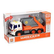 Truck with skip with light and sound