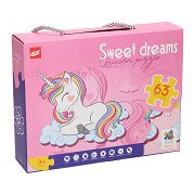 Puzzle Sweet Dreams Einhorn, 63-tlg.