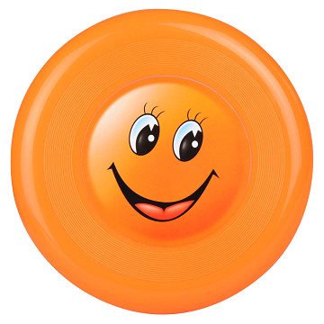 Frisbee with a smiley face