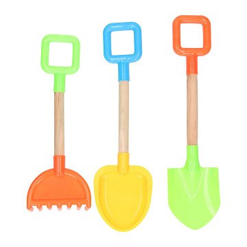 Beach shovel and rake set of 3