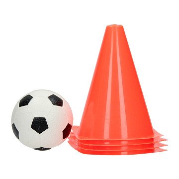 Fußball-Trainingsset mit Pylonen