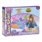Play sand with 4 animal shapes