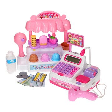 Ice cream shop with cash register