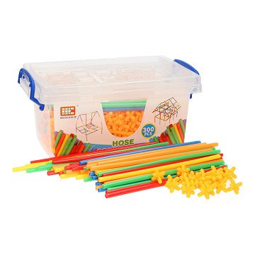 Construction Straws in Storage Box, 300pcs