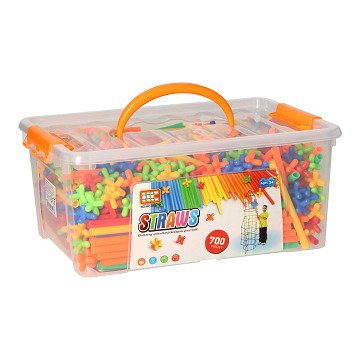 Construction straws in storage box, 700 pcs.