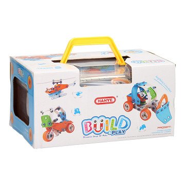 Building and Play Set in XL Storage Box, 132pcs.