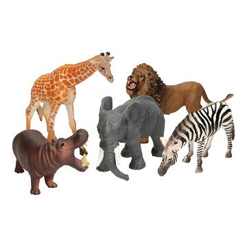 Wild Animals Luxury Play Set, 5 pcs.