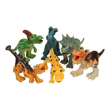 Cute Dinosaurs Playset, 6pcs.