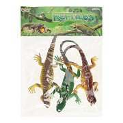 Reptilien-Spielset, 3-teilig.