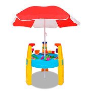 Sand and Water Playground with Parasol