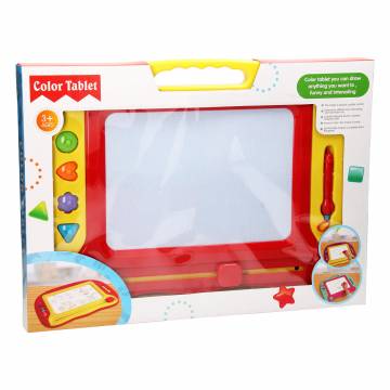 Magnetic Drawing Board XL - Yellow/Red