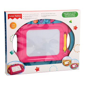 Magnetic Drawing Board L - Blue/Pink