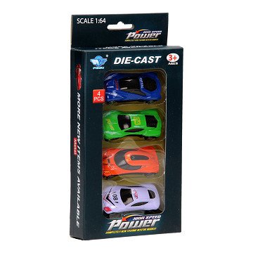 Luxusauto-Set, 4-tlg.