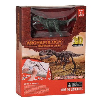 Dino Skeleton Chipping - Red