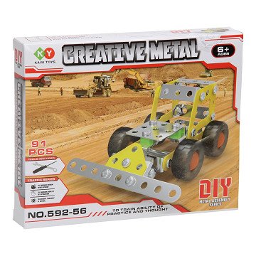 Construction set Metal Ground worker, 91 pcs.