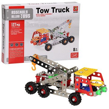 Metal Tow Truck Construction Kit, 127pcs.