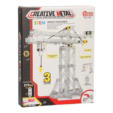 Metal Crane Construction Kit, 273pcs.
