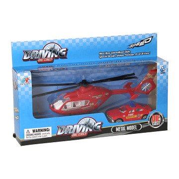 Die-cast Helicopter and Car
