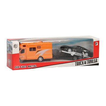 Die-cast Camper with Trailer