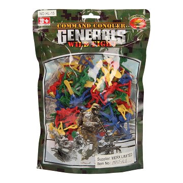 Soldiers Color in Bag, 100 pcs.