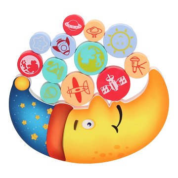 Stapel Balance Spiel Mond