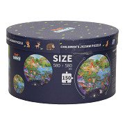 Round Puzzle in Storage Box - Day & Night, 150 pcs.