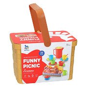 Picknickkorb gefüllt