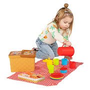 Picknickkorb gefüllt