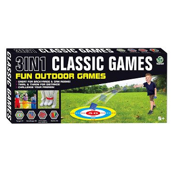 Klassische Spiele Outdoor 3in1 Outdoor-Spiele