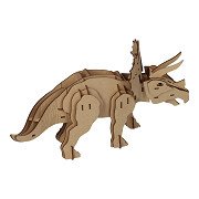 Wooden Construction Kit 3D Triceratops
