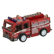 Wooden Construction Kit 3D Fire Truck