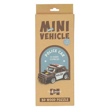 Houten Bouwpakket 3D Politieauto