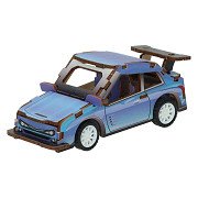 Wooden Construction Kit 3D Sports Car