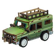 Wooden Construction Kit 3D Safari Wagon